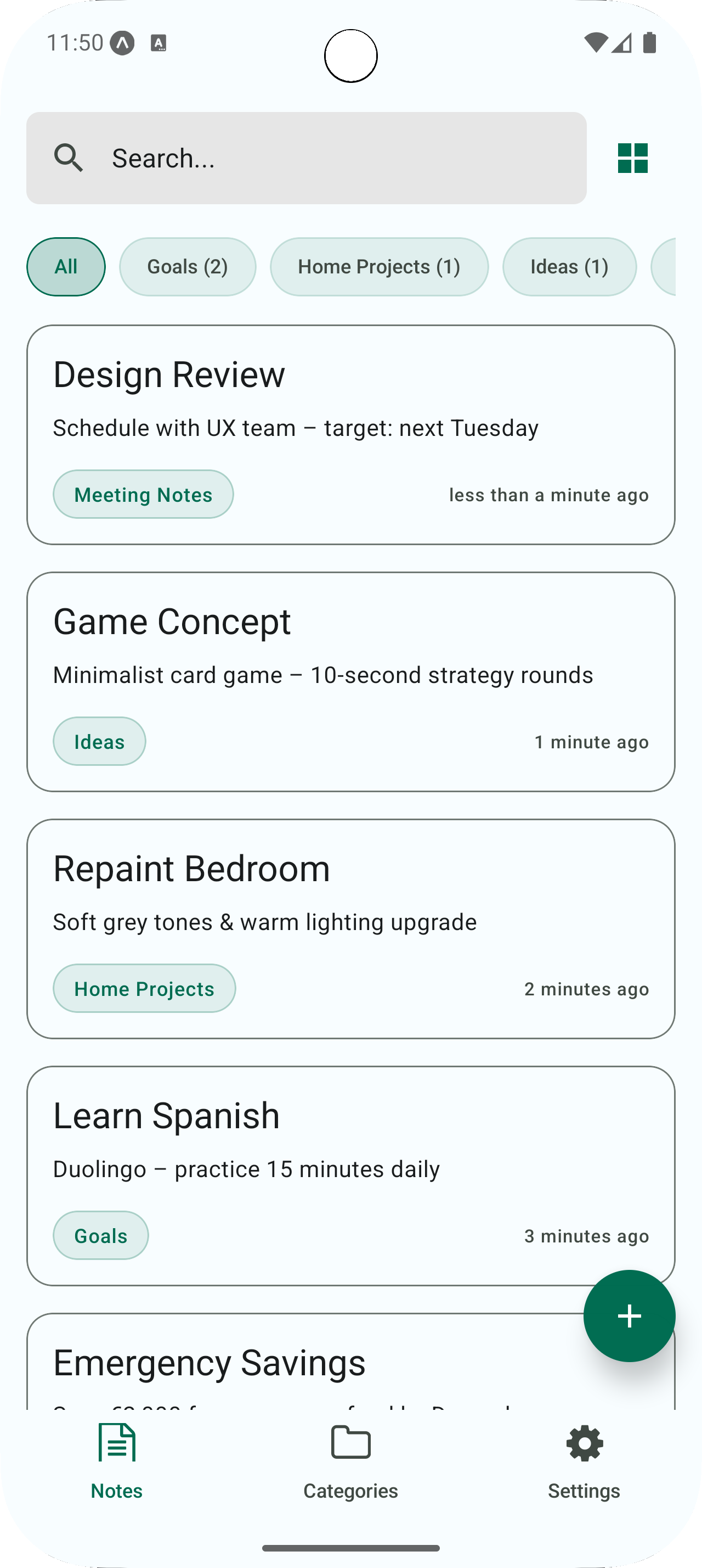 exoNote App Screenshot